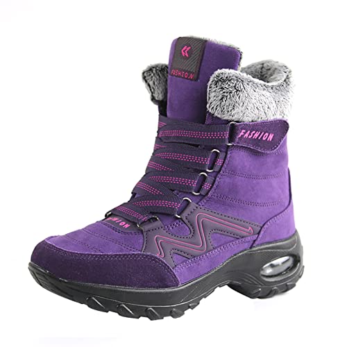 Botas de Nieve cálidas Zapatillas Botines Mujer Invierno Botas Antideslizantes Impermeables Zapatos de Senderismo Botas Chelsea Martin Cover