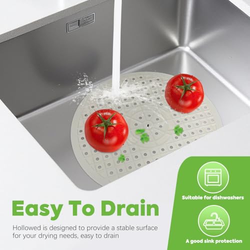 Estera para fregadero de cocina flexible de goma miniatura 4