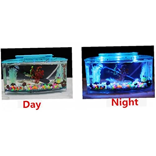 1pc LED Light Aquarium Acrilico Acrilico Tre Splits Betta Fish Serbatoio Triplo Bow Browers Box Breed Box - Image 7