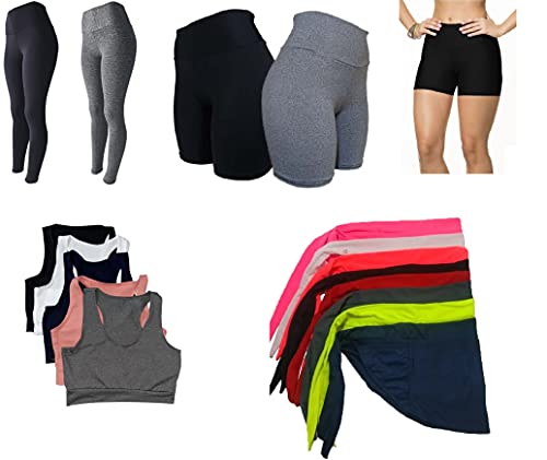 Kit Semana na Academia Roupas Fitness Ginástica Exercício Feminina (P 34/36)