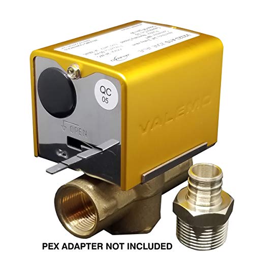 Valemo V2323-A1S Motorized Zone Valve, 2-Way, 3/4" Threaded Npt, Normally Closed, 24 Vac With End Switch, Pex Adapter Ready #TOP2
