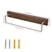 Pastlla 11.8 Inch Towel Racks for Bathroom Wall Mounted, Wooden Towel Racks for Bathroom, Wooden Towel Holder, Wall Mounted Towel Bathroom&Kitchen Accessories Walnut