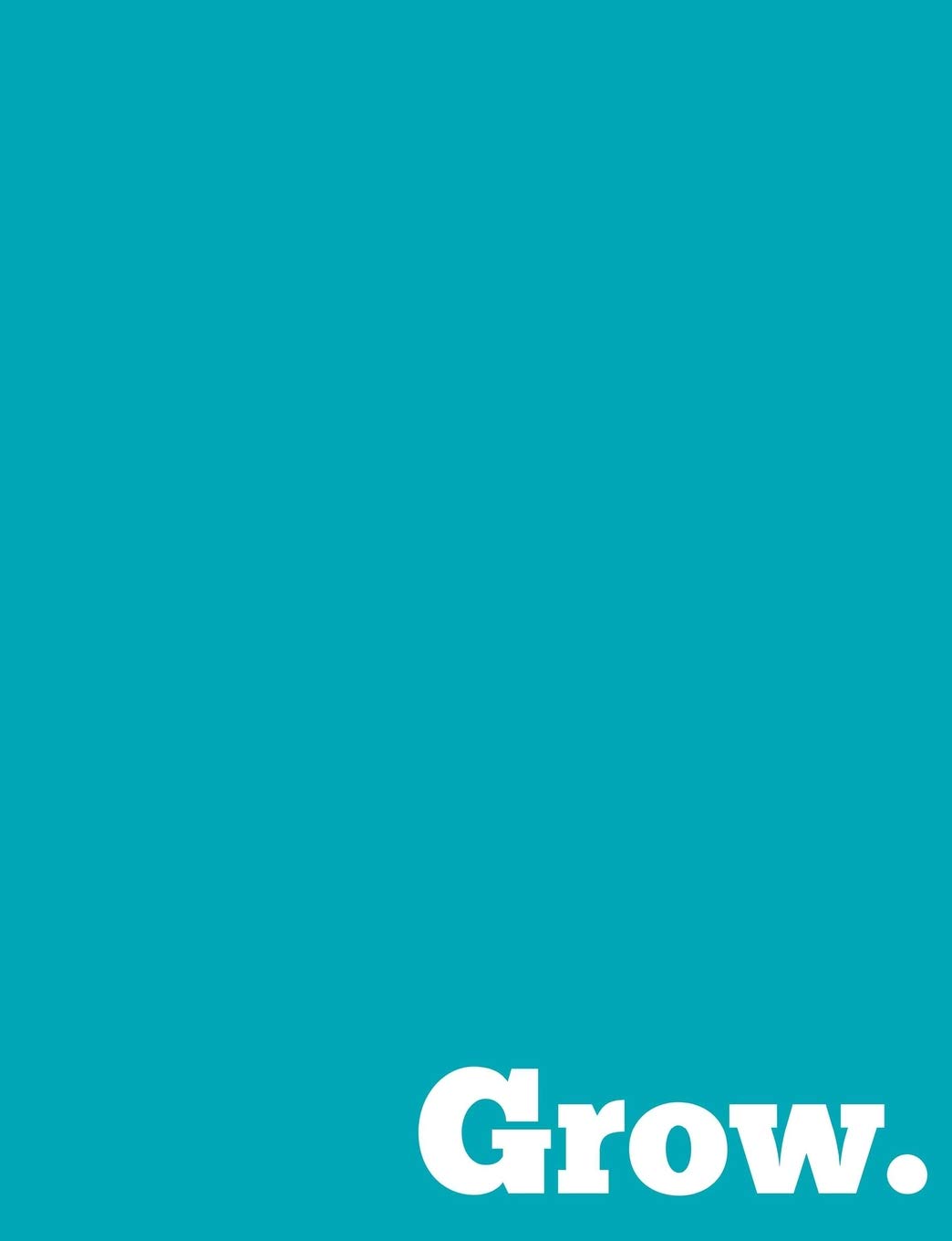 Grow Teacher Observation Notebook: Teal Logbook for recording student anecdotal records. 7.44" x 9.69" glossy soft cover journal to record formative ... pages to record special memories. 194 pages.