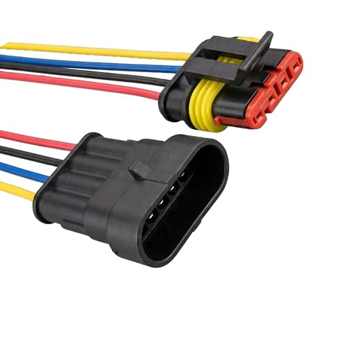 Kablolu Super Seal Konnektör Takımı Erkek Dişi 4 Pin