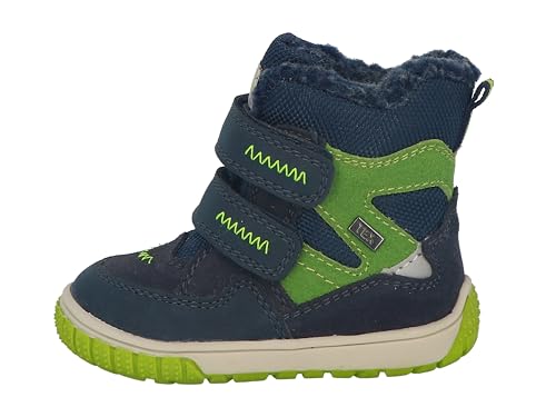Bottines de marche Lurchi navy-green en 28 EU pour petits explorateurs
