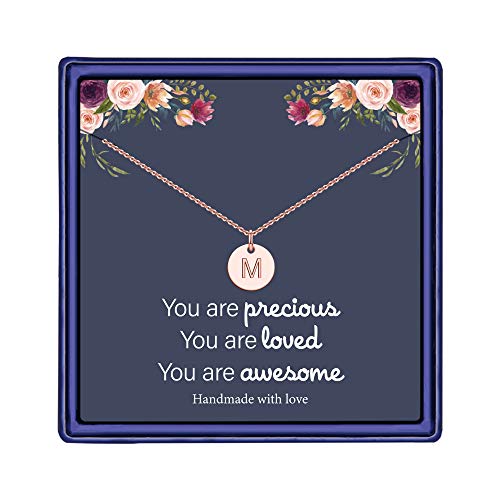 Hidepoo Tiny Initial Necklaces Birthday Gifts...