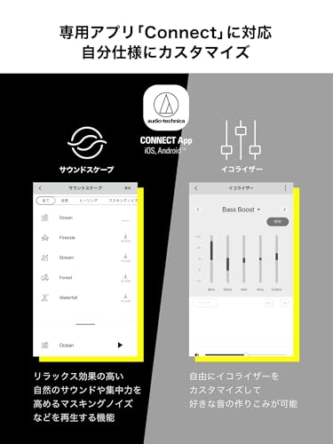 undefined オーディオテクニカ ATH-CKS50TW2 BK(E) ワイヤレスイヤホン Bluetooth 5.3 ノイズキャンセリング 重低音 LE Audio対応 オリジナルステッカー付き マグネティックスイッチ機能 最大約65時間再生 IP55 防水防塵 マルチポイント対応 置き忘れアラート ヒアスルー 低遅延モード 急速充電 Qiワイヤレス充電対応 ブラック の商品画像 9