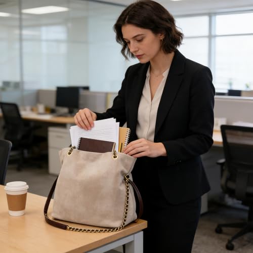 Sac à main rétro en peluche grand format pour ordinateur - 2