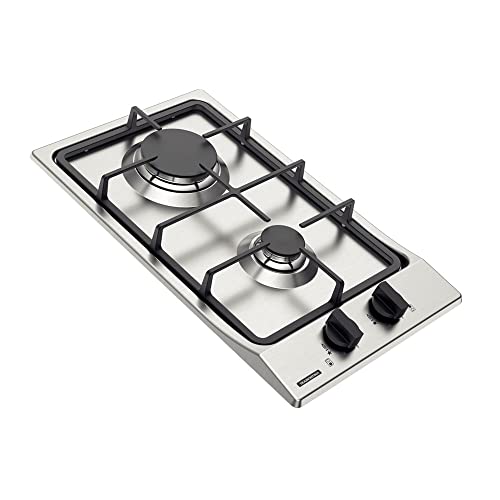 Cooktop a Gás Tramontina Dominó 94700401 com 2 Bocas Inox