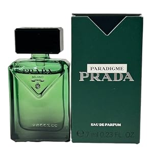 Prada Paradigme EDP MEN splash On MINI/SMALL/TRAVEL SIZE perfume 7 ml / 0.23 fl oz (7663)