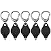 Namvo 6er-Pack Mini-LED-Taschenlampen-Schl... ultrahelle Schlüsselanhänger-Licht-Tas... mit Federkarabiner (schwarz)