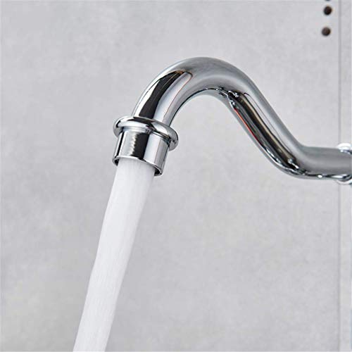 Robinet d'évier rétro en chrome mural pour cuisine élégante - 7