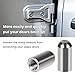 Door Pin Guides for Jeep Wrangler JK JKU JL JLU Sports Sahara Freedom Rubicon Unlimited & Gladiator JT 2/4-Door 2007-2018 2019 2020 2021 2022 2023 2024 Stainless Steel Hinge Bolts (8 Pcs)