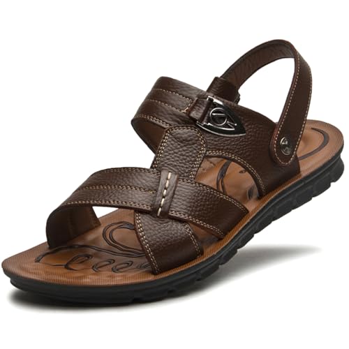 WUIWUIYU Mens' Big Boys' Casual Sandals Open Toe Summer Flats Water Beach Slippers Stream-Treakking Shoes