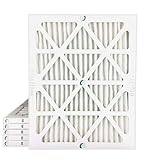 20x25x1 Merv 8 Pleated AC Furnace Air Filters. 6 PACK. Actual Size: 19-1/2 x 24-1/2 x 7/8