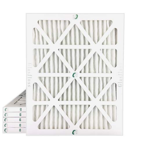 20x25x1 Merv 8 Pleated AC Furnace Air Filters. 6 PACK. Actual Size: 19-1/2 x 24-1/2 x 7/8
