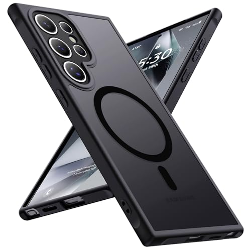 �yMagSafe�Ή��E�ČR�K�i�zHolidi Galaxy S24 Ultra �P�[�X MagSafe �}�b�g�� �}�O�l�b�g���� �ČRMIL�K�i �S�ʕی� ���C�����X�[�d ���ςȂ� ��d�\�� �M�����N�V�[s24 ultra �P�[�X Magsimpl-Ser