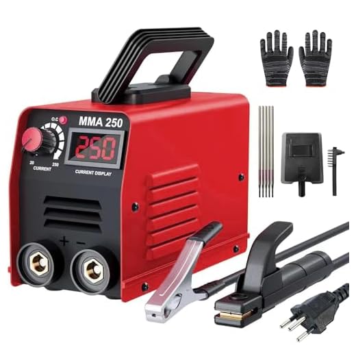 FINYQBET Máquina de Solda Portátil, 250A com Tecnologia IGBT, Soldador Inversor - Ideal para Iniciantes e Profissionais, Reparos Domésticos, Fazendas e Projetos DIY (110, Volts)