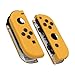 eXtremeRate Soft Touch Grip Caution Yellow Joycon Handheld Controller Housing with Full Set Buttons, DIY Replacement Shell Case for Nintendo Switch Joy-Con - Console Shell NOT Included