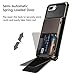 Vofolen Case for iPhone 8 Plus Case Wallet Card Holder ID Slot Scratch Resistant Dual Layer Protective Bumper Rugged TPU Rubber Armor Hard Shell Cover for iPhone 6 Plus 6s Plus 7 Plus Gun Color