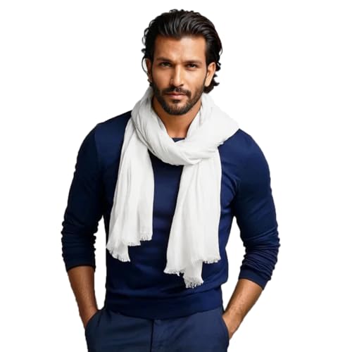 Fular pañuelo cuello hombre de bambú que evita picor y calor en verano italiano