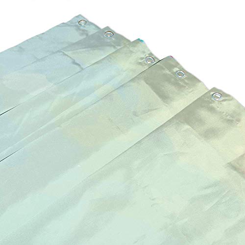 Rideau de douche lavable en machine polyester vert aquarelle imperméable