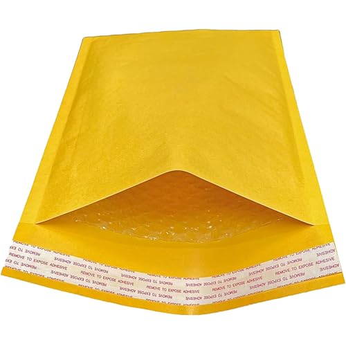 AVG Packaging Supplies Kraft Bubble Mailers – Bulk Padded Self-Seal #4 Envelopes (9.25