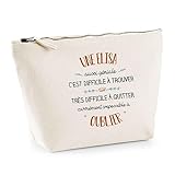 Planetee Trousse Une Elisa Aussi géniale   Pochette de Toilette Maquillage Idée Cadeau Femme Mamie Fête des Mères