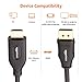 Amazon Basics DisplayPort to HDMI Display Cable, Uni-Directional, 1920x1200, 1080p, Gold-Plated Plugs, 3 feet - Pack of 5, Black