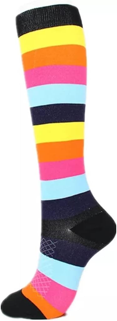 Compression Socks 15-20 Mmhg is BEST Graduated Athletic for Men & Women, Running, Flight, Travels