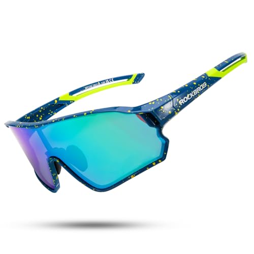 Image of ROCKBROS Polarized Sports Sunglasses Men Women - UV400 Protection Goggle with Myopia Frame for Running Cycling Driving