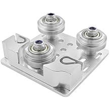 Geeyu ZHaonan-Timing Belt Y-Axis Slider Aluminum Plate Buckle, Aluminum Profile with Timing Belt Buckle for 3D Printer Replacement Parts Color Sliver