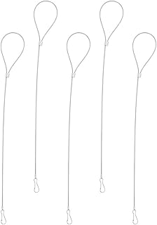 Adjustable Gate Pull Cord 5Pcs Gate Latch Cable Pull Metal Gate Latch Pull Gate Latch String Gate Opener for Metal Wooden Fences Garden Backyard Door Metal Latch Cable Pull