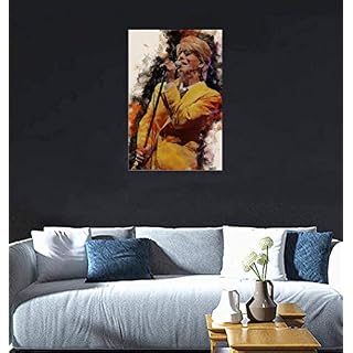 Surfilter David Bowie Poster sur toile et décoration murale sans cadre 30 x 45 cm - Les Beatles, Paul McCartney, John Lennon, RIngo Starr, George Harrison Surfilter David Bowie Poster sur toile et décoration murale sans cadre 30 x 45 cm – Image 2
