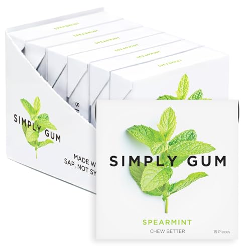 Simply Gum �V���v���[�K�� ���Y���`���[�C���K�� �X�y�A�~���g 6�p�b�N�i���v90���j�A���R�� + �A�X�p���e�[���s�g�p + ���`�q�g�݊��� 6�p�b�N �X�y�A�~���g