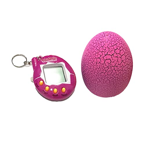 AMONIDA Juego Electrónico Digital para Mascotas, Juguete para Mascotas con 4 Botones de Función, Juego Ligero para Virtuales con Diseño en Forma de Huevo, Ideal para Niños (Pink)