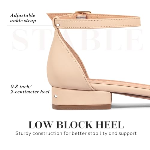 SheSole Women's Wide Width Rhinestone Flat Sandals, Nude, 6 by SheSole - Used condition - Image 8