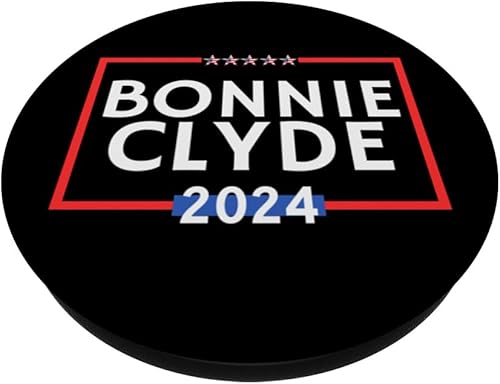 Miniatura 2 de Bonnie Clyde 2024 is Funny Classic TV is Political Election PopSockets Standard PopGrip