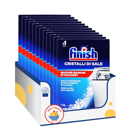 Sale rigenerante lavastoviglie granulare anticalcare – 1 kg – Variazioni 4/8/12 Pezzi (12)