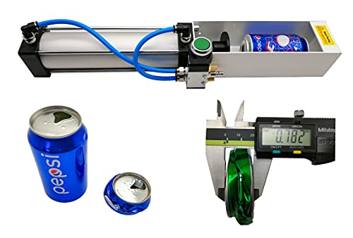 SLAIR Can Crusher, Pneumatic Cylinder Can Crusher for Soda Beer Eco-friendly Recycling Tool (Black)