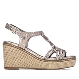 XTI - Sandalia Mujer Plomo - Calzado Cómodo y Versátil - Moda casual - Modelo 14545602 (Talla 37)