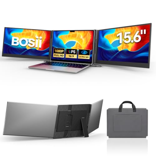 Image of BOSII 15.6 inch Laptop Screen Extender Triple Monitor