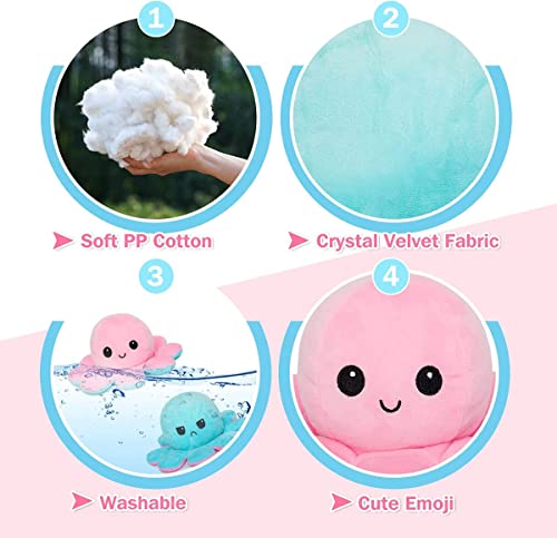 Image of Babique Octopus Sitting Plush Soft Toy Cute Kids Animal Home Decor Boys /Girls (17 Cm) (Pack of 2)