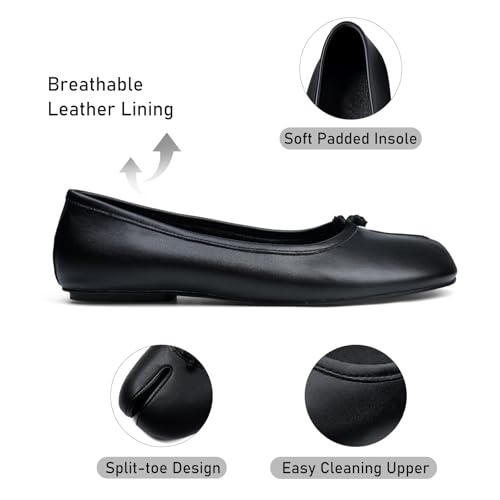Tabi Flats Women Split Toe Shoes Wide Width Ballet Flats Comfort Casual Work Shoes for Women Office 2025 Spring 5