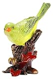 HANDIYA Sculpture Artisanale Sculpture en Bronze Happy Bird Animal Statue Peint Ancien Crafts Modèle Ornements Figurines Accueil Décoration Desktop Collection Cadeaux