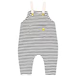 ♥ Tirantes ajustables con botones -- Con los dos botones de los tirantes, se puede ajustar la longitud del pantalón según la altura y los hábitos de los bebés. Los pantalones de crecimiento son ideales para los bebés y los niños que crecen.