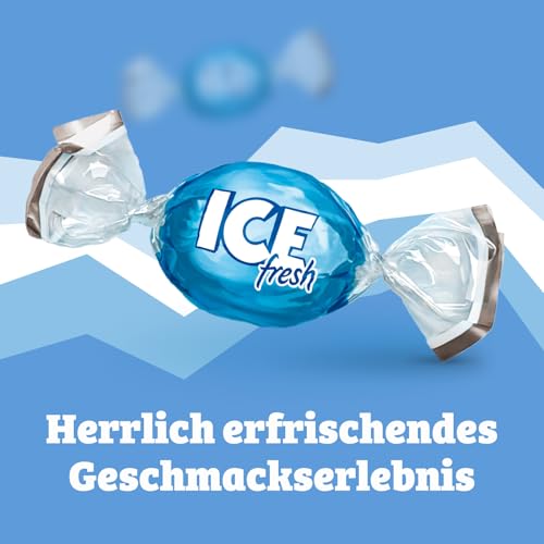 ICE fresh Bonbons – 1 x 475 g – Kühlende und erfrischende Eisbonbons mit mild-aromatischem Geschmack – Vegane Süßigkeit einzeln verpackt