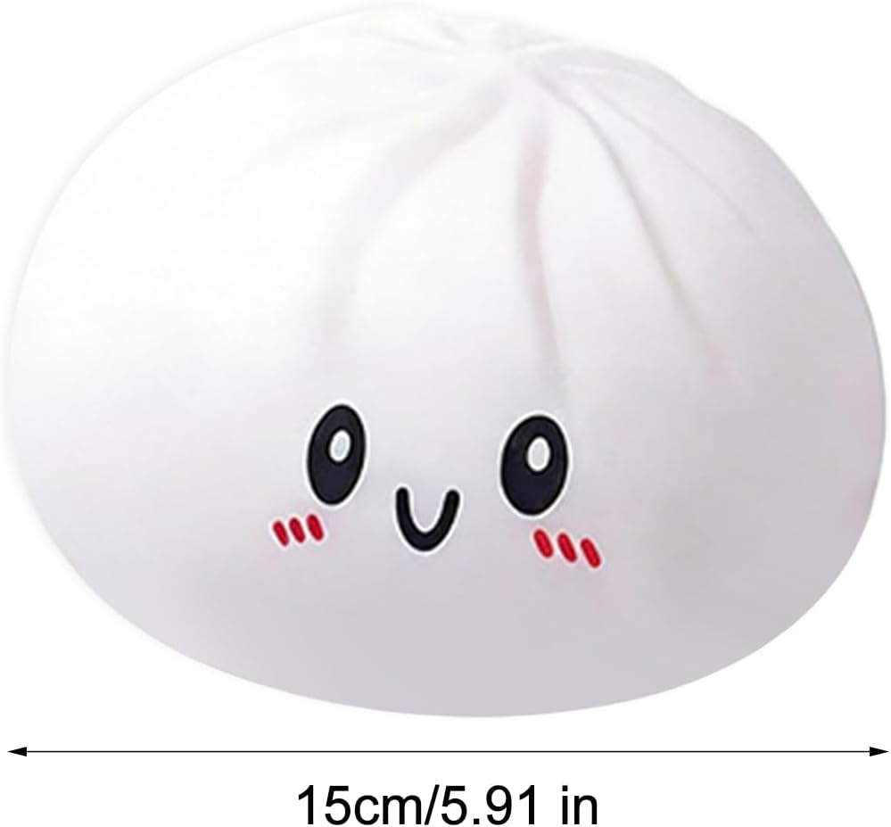 Giant Dumpling Squishy for Adults, 6 Inch Jumbo Dumpling Stress Ball, Soft Squeeze Decompression Dough, Anxiety Relief Fidget, Adult Fidget Tool (Purple