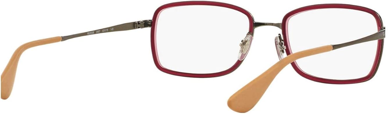 Miniatura 4 de Ray-Ban RX6336 - 2857 Gafas de sol color morado rojizo marco de metal de 2087in con lente de demostración transparente