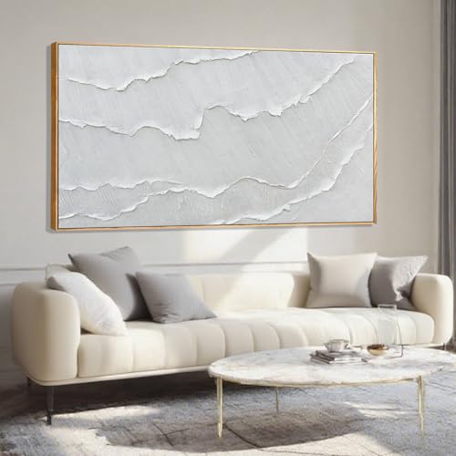 WINKAILIN Abstract Artwork White Frame painting maximalist Wall A...